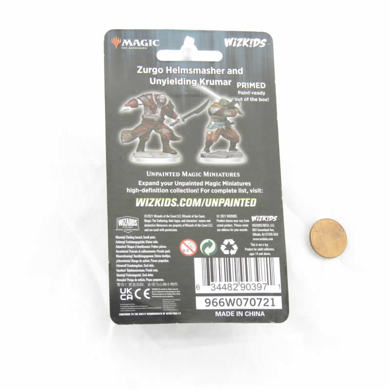Zurgo Helmsmasher & Unyielding Krumar Unpainted Magic Miniatures - Deep Cuts WZK90397
