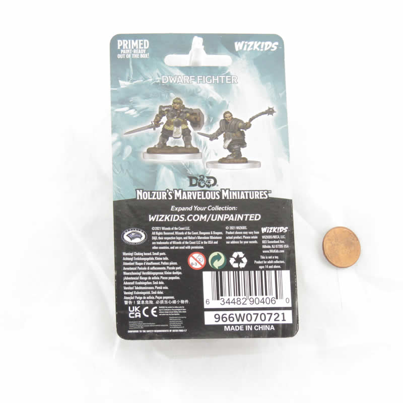 Dwarf Fighter Female Unpainted Miniature - Nolzur's Marvelous D&D WZK90406