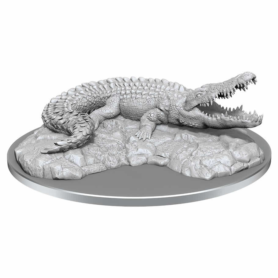 Giant Crocodile Miniature Figure WizKids Deep Cuts Unpainted Miniatures WizKids