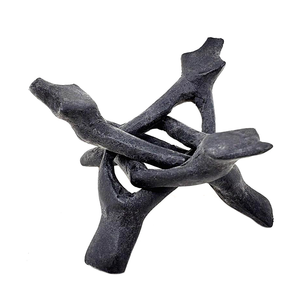 Black Wooden Cobra Tripod Stand 4" – Crystal Ball & Altar Display Stand