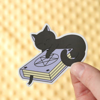 Spell Book Kitty Sticker