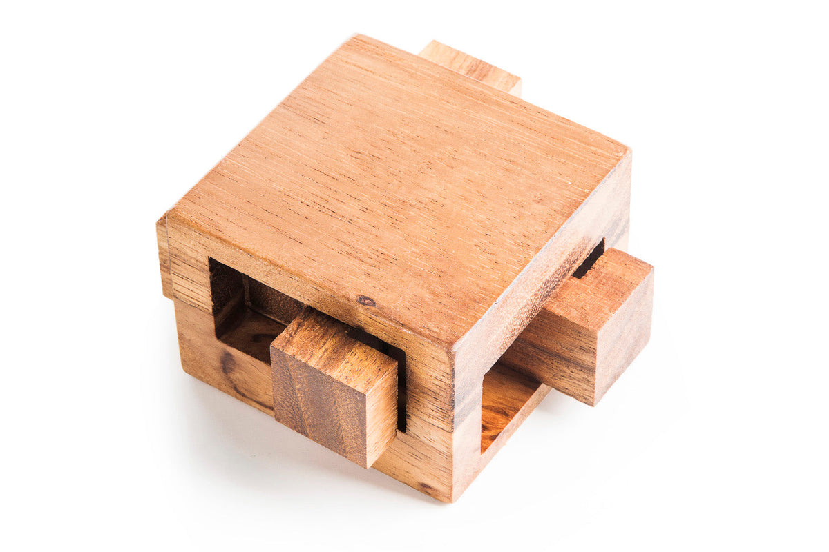 Tricky Drawer - 4 Piece Burr Puzzle In a Box