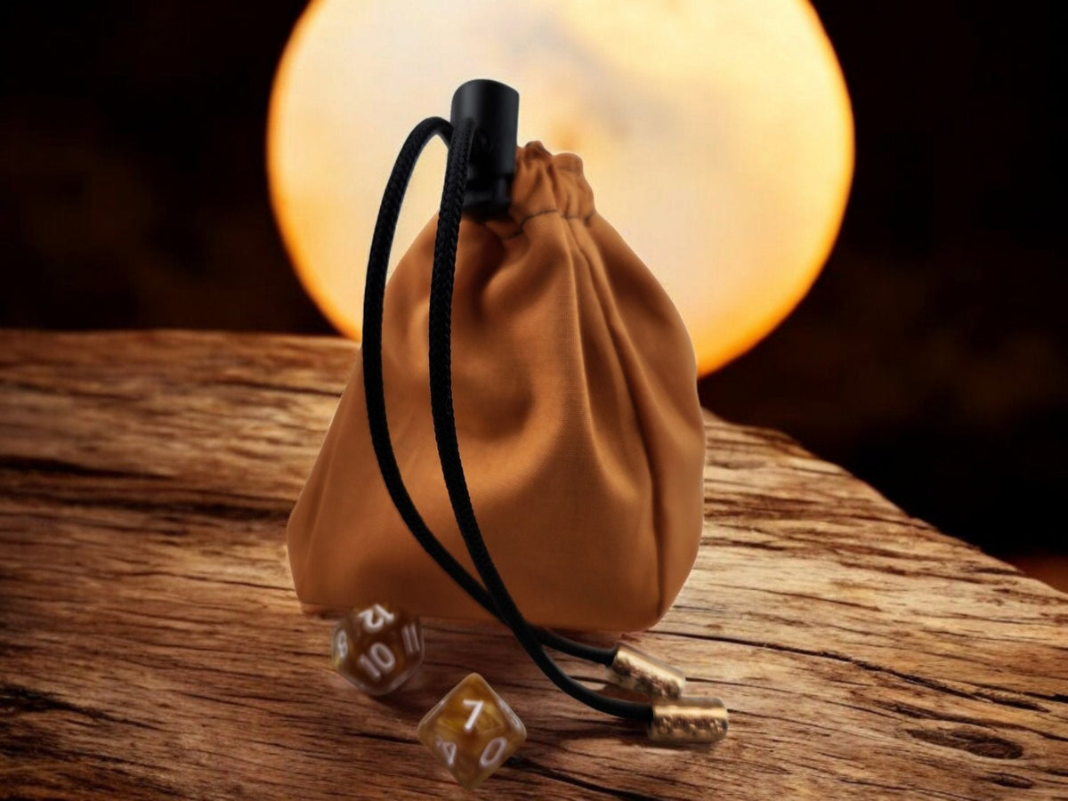 Celestial Moon Dice Bag — Handmade Reversible TTRPG Dice Bag