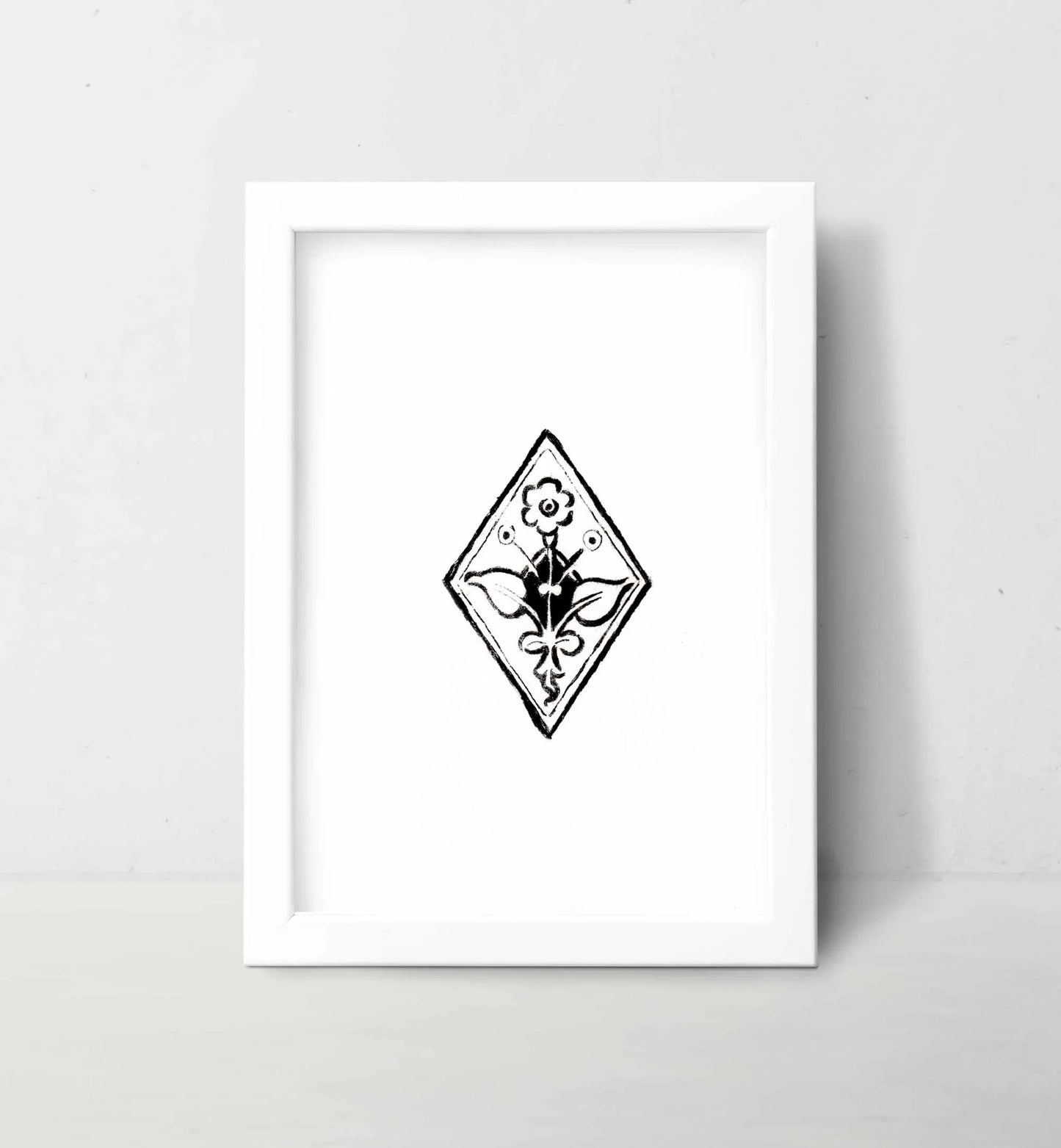 Sacred Architecture Botanical Print - Medieval Celtic Flower Art