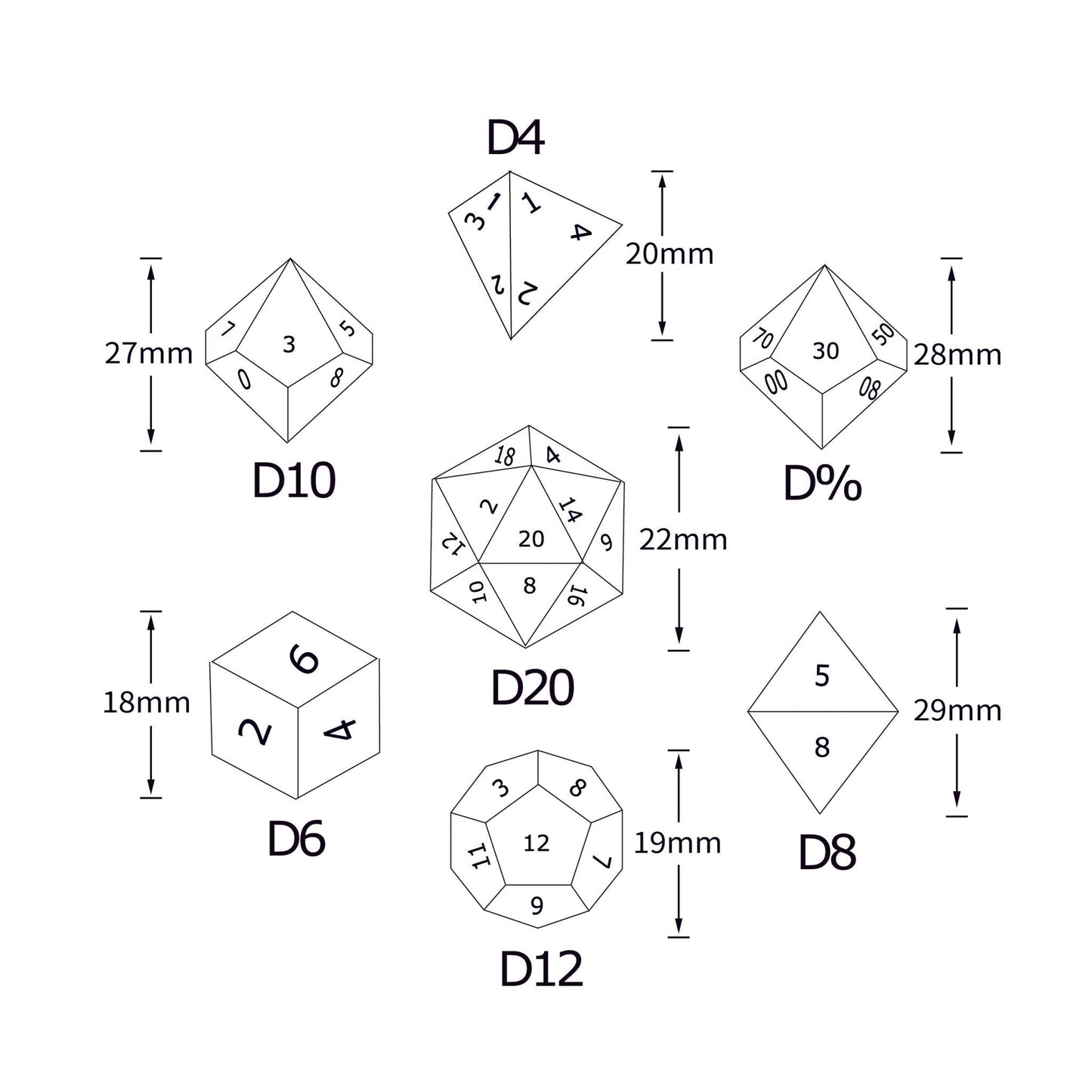 Clearance Discount-Devil's Eye Metal Dice Set Series