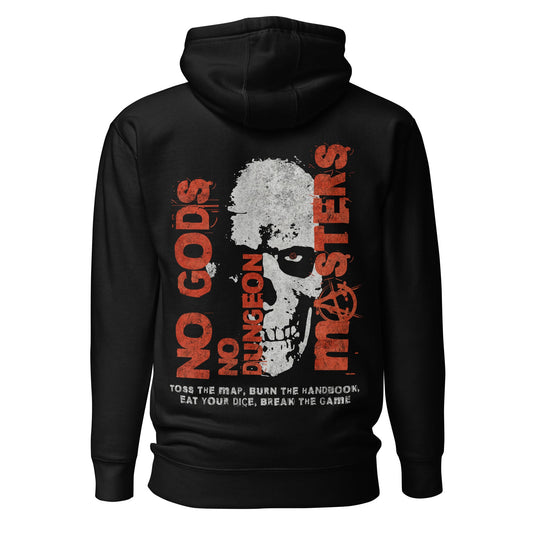 No Gods No Dungeon Masters — Anarcho-Dungeonism D&D Hoodie