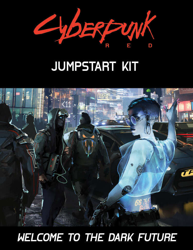 Cyberpunk Red Jumpstart Kit - Intro to Cyberpunk RED Tabletop RPG