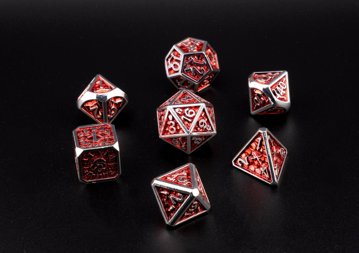 Crimson Ember Dice Set