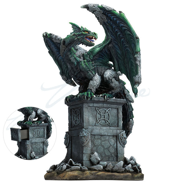 Dragon Awakening Trinket Box - Ed Beard Jr Celtic Dragon Polystone Figurine