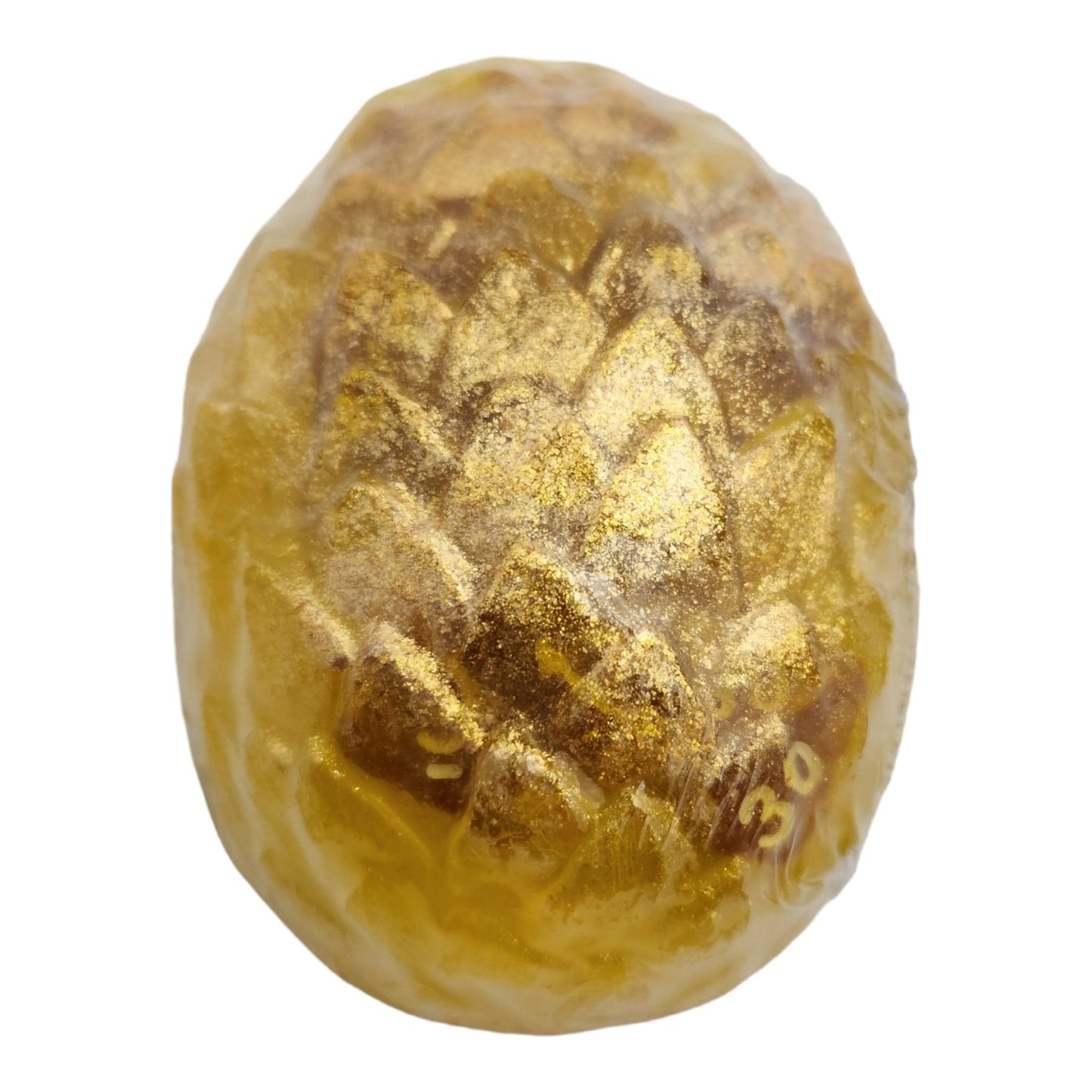 Gold Dragon Egg Soap with Hidden 7-Piece Dice Set