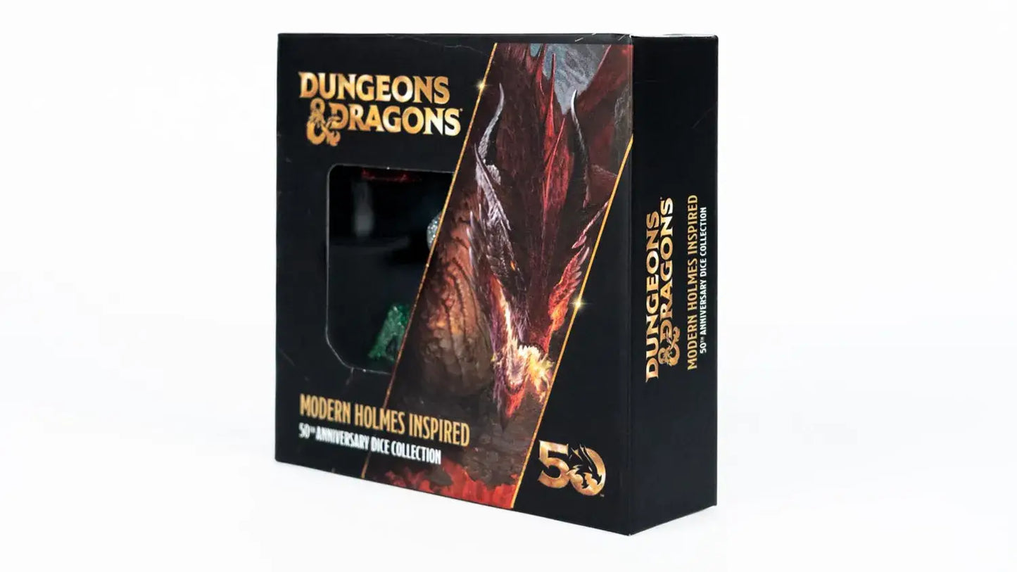 D&D 50th Anniversary Modern Holmes Inspired Dice Set - Official Licensed