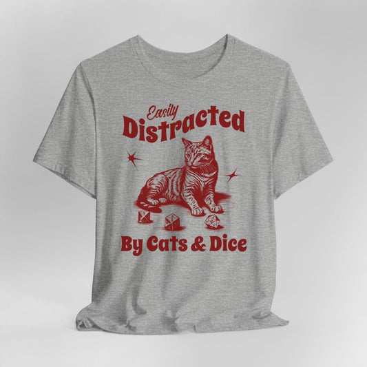 Easily Distracted By Cats & Dice Shirt