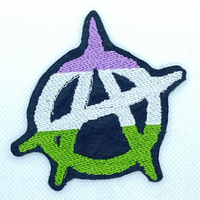 Genderqueer Pride Anarchy Patch