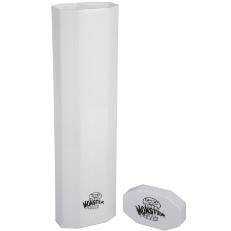 Monster Prism Dual Playmat Tube – Opaque White | Holds 2 Standard Playmats