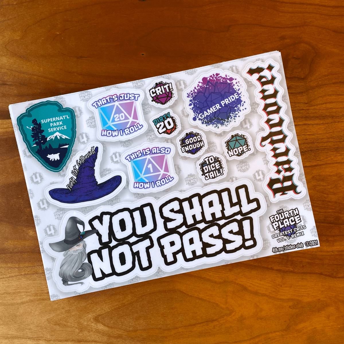 Greatest Crits: Greatest Hits Vol. 1 - Vinyl Gaming Sticker Collection