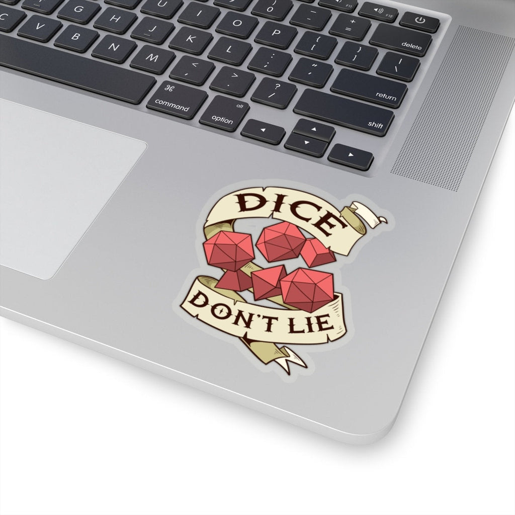 Sticker- d20 Dice Don't Lie Art
