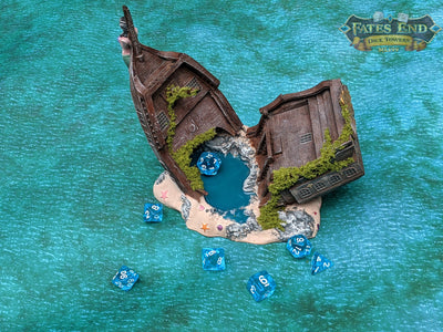 Pirate Ship 3D Printed Dice Tower