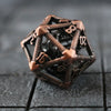 Large Caged Dragon D20 DND Copper Dice