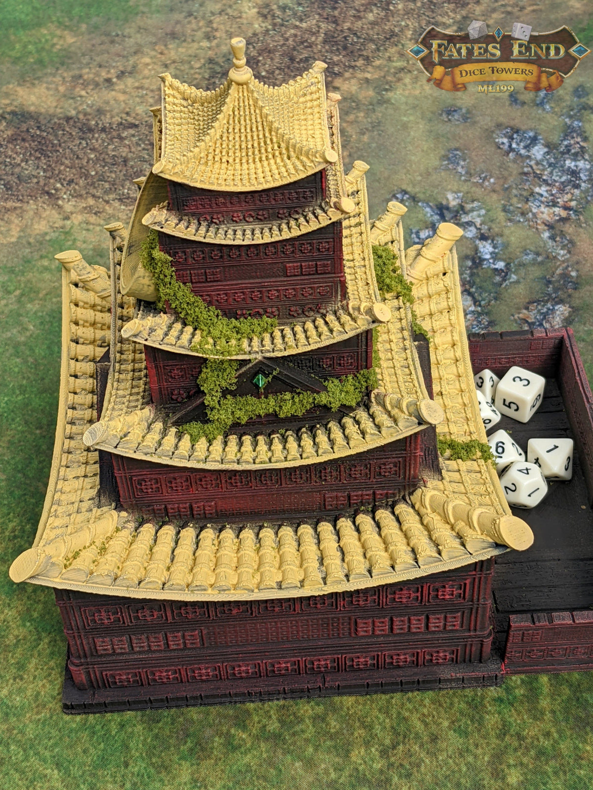 Pagoda Temple - 3D Printed Dice Tower