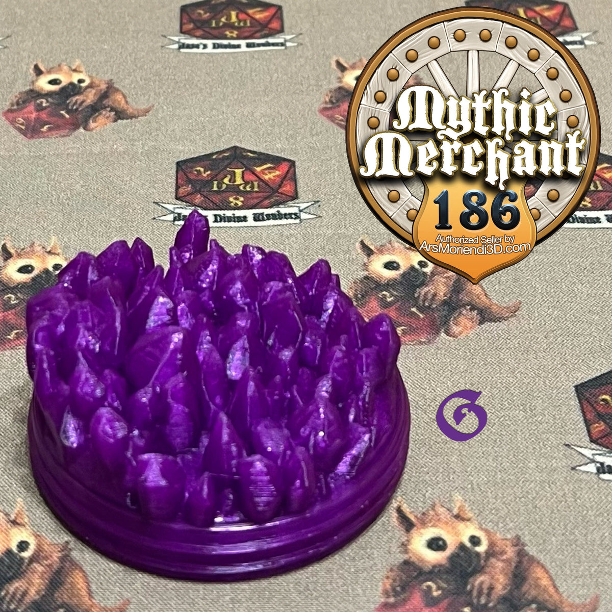 Golem Lid from Ars Moriendi 3D - Dungeons and Dragons, Pathfinder, TTRPG, Dice Cup/Roller