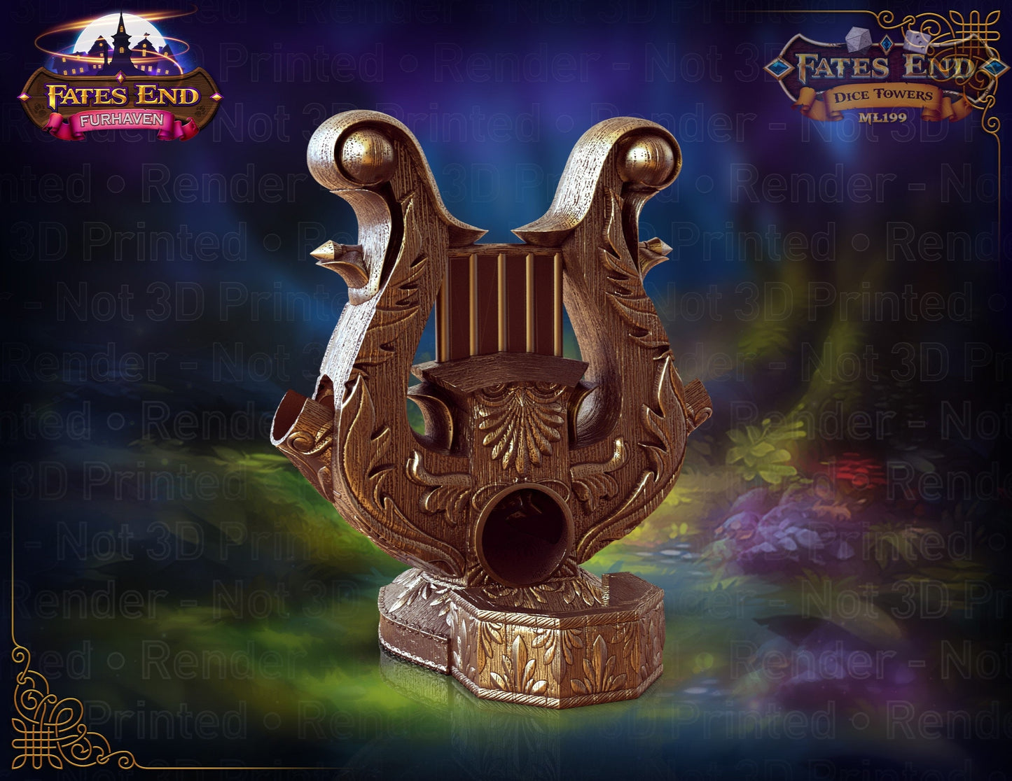 Bard's Lyre Dice Tower - Fate's End Collection