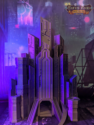 Cyberpunk Dice Tower