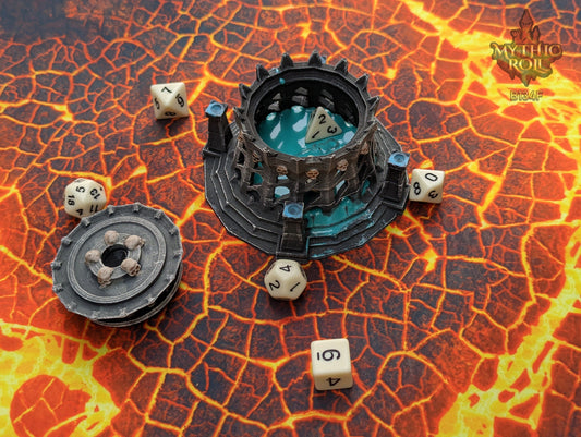 Necromancer's Mausoleum 3D Printed Dice Jail
