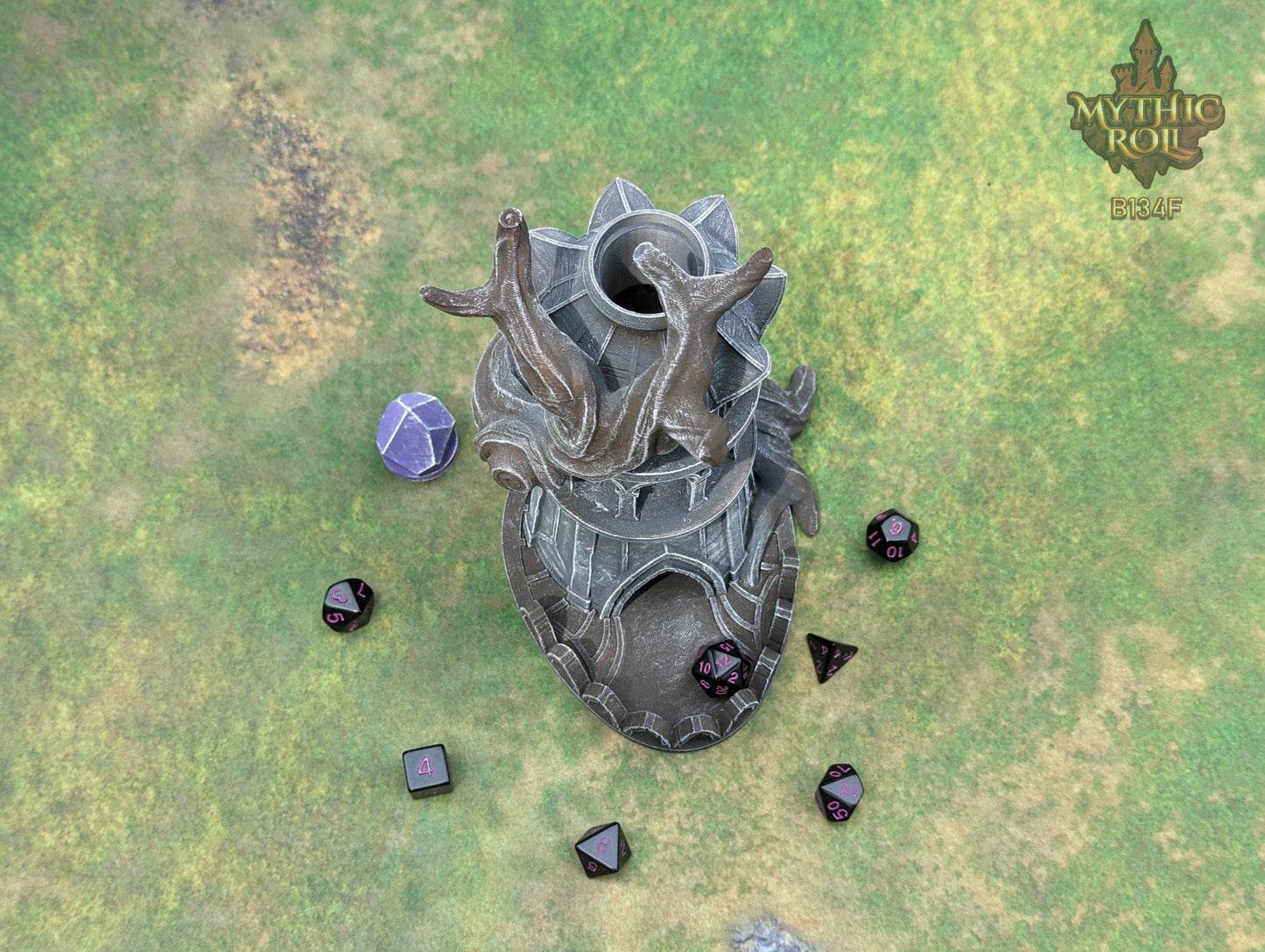Tree of Life Druid 3D Printed Dice Tower