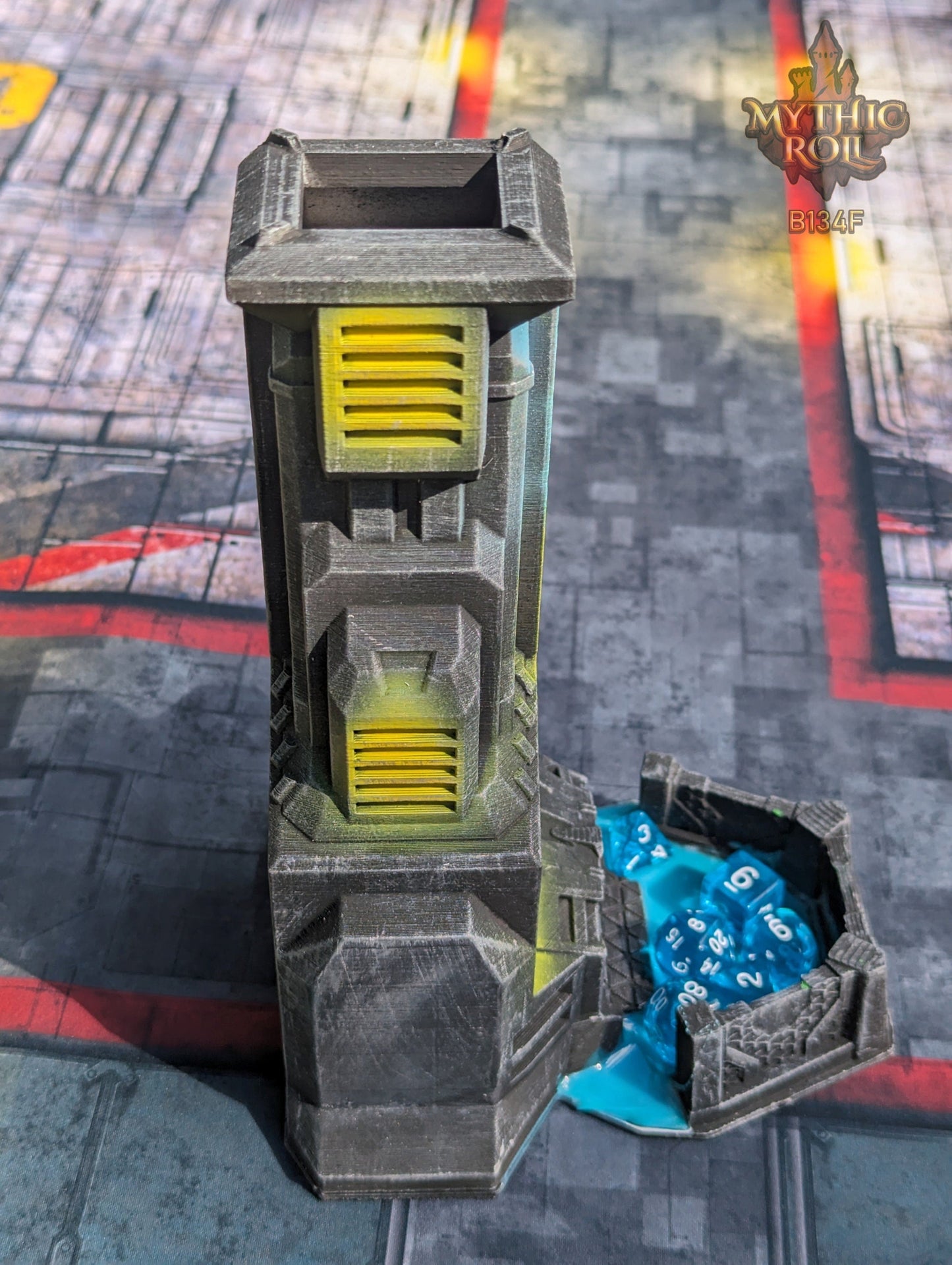 Cyberpunk-Control SciFi Dice Tower