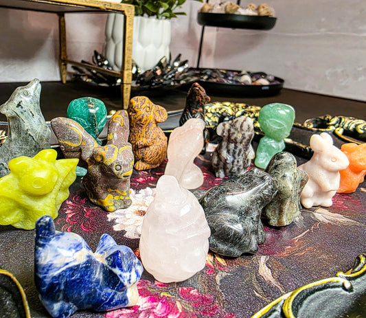 Witch's Familiar Blind Box Mini Crystal Carving - Which One Will Choose You?