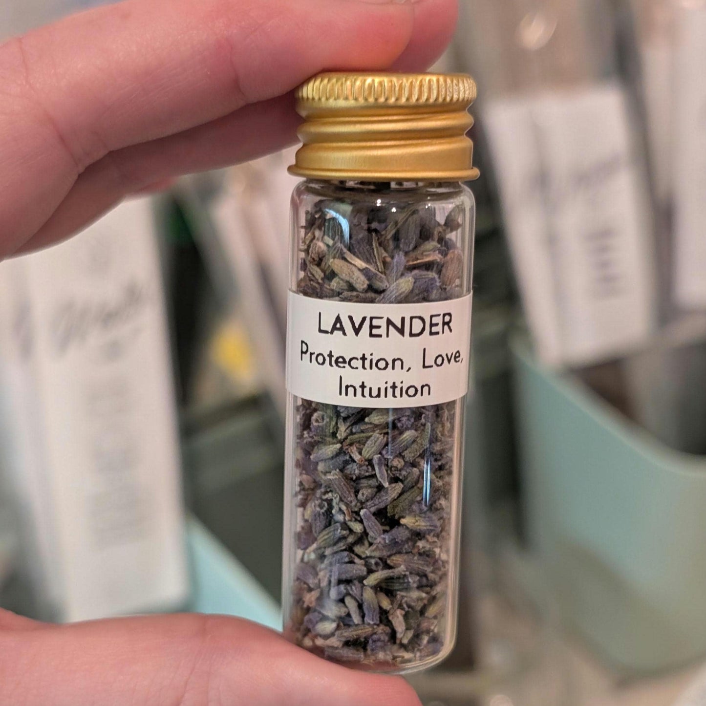 Lavender - Protection, Love, & Intuition | 15mL Herb Glass Jar