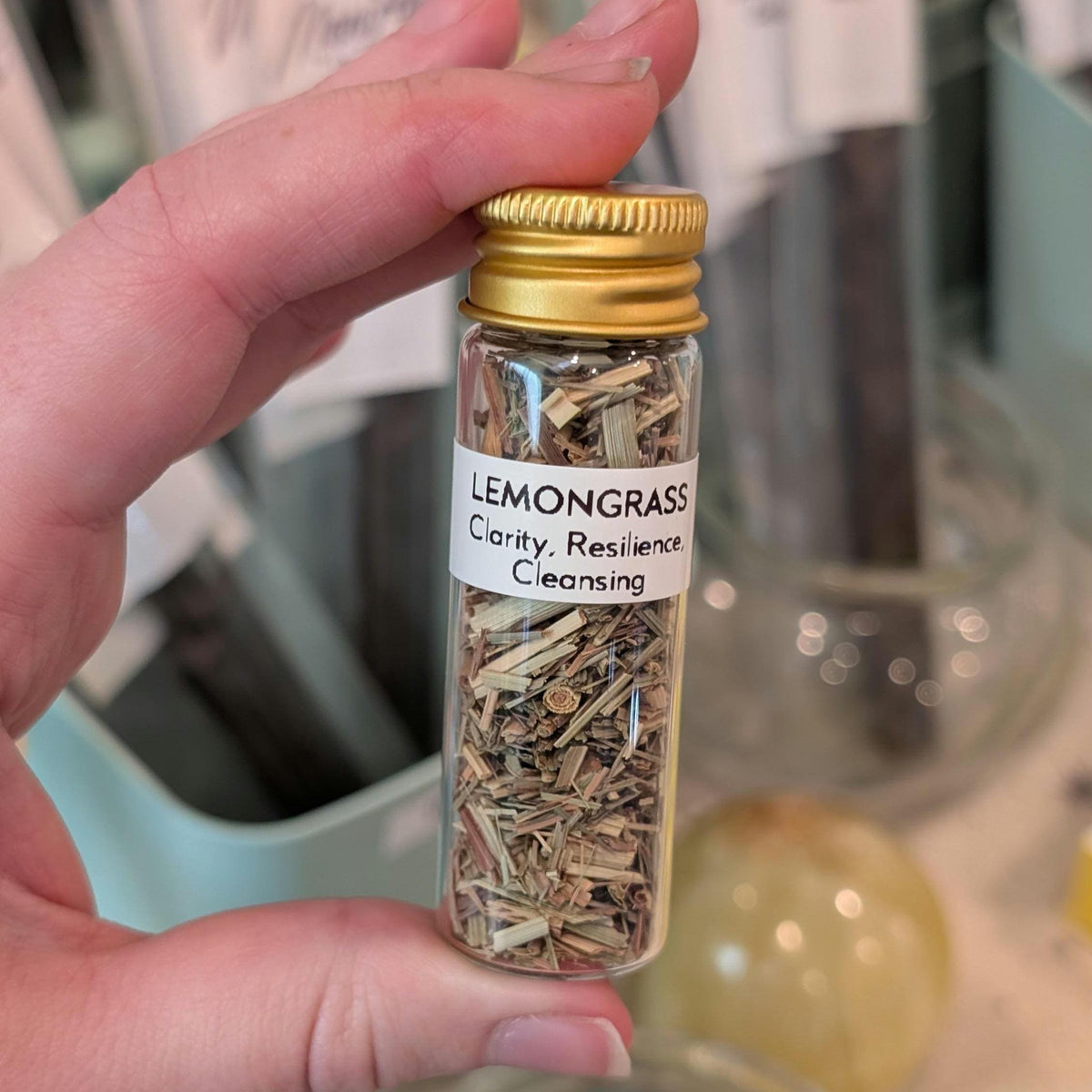 Lemongrass - Clarity, Resilience, & Cleansing | 15mL Herb Glass Jar