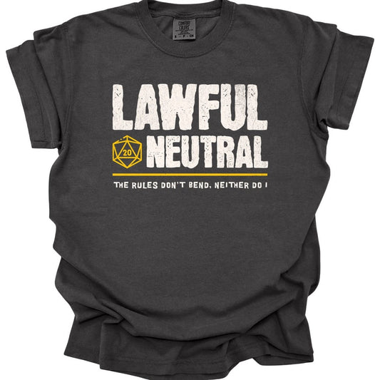 Lawful Neutral Shirt - D&D Alignment T-shirt - Comfort Colors
