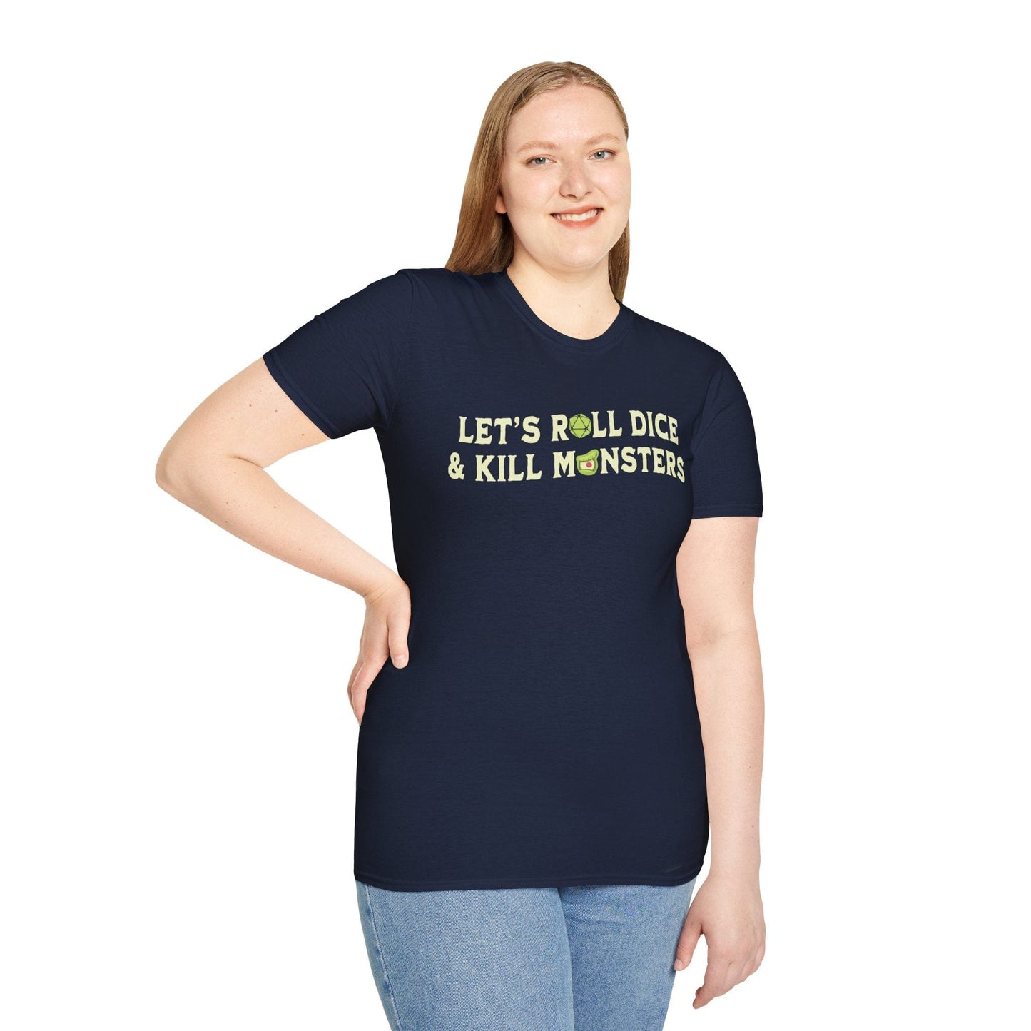 Let's Roll Dice & Kill Monsters D&D T-Shirt - Gamer Tee