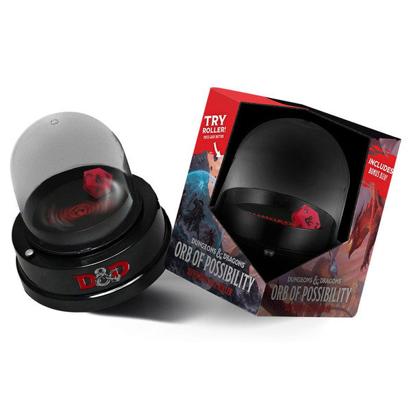 D&D Orb of Possibility Dice Roller with Silicone d20 | Dungeons & Dragons