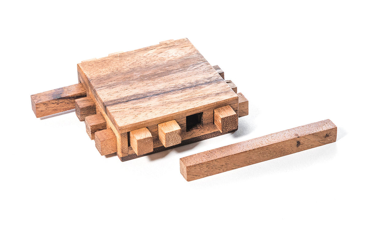 Wooden Locked Sticks Puzzle