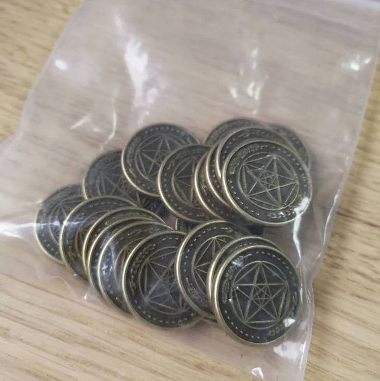 Set a Watch: Metal Coins & Cloth Pouch – Swords of the Coin Upgrade