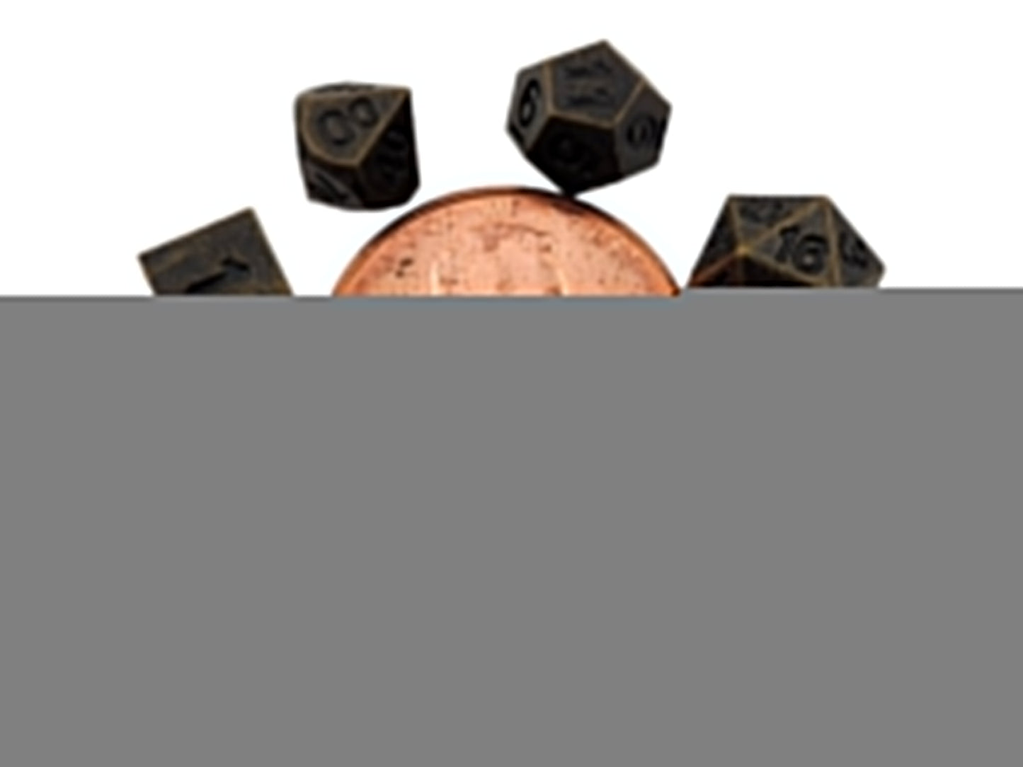 Micro Metal Dice Set in Wood Case