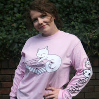 Spell Book Kitty Long Sleeve T-Shirt