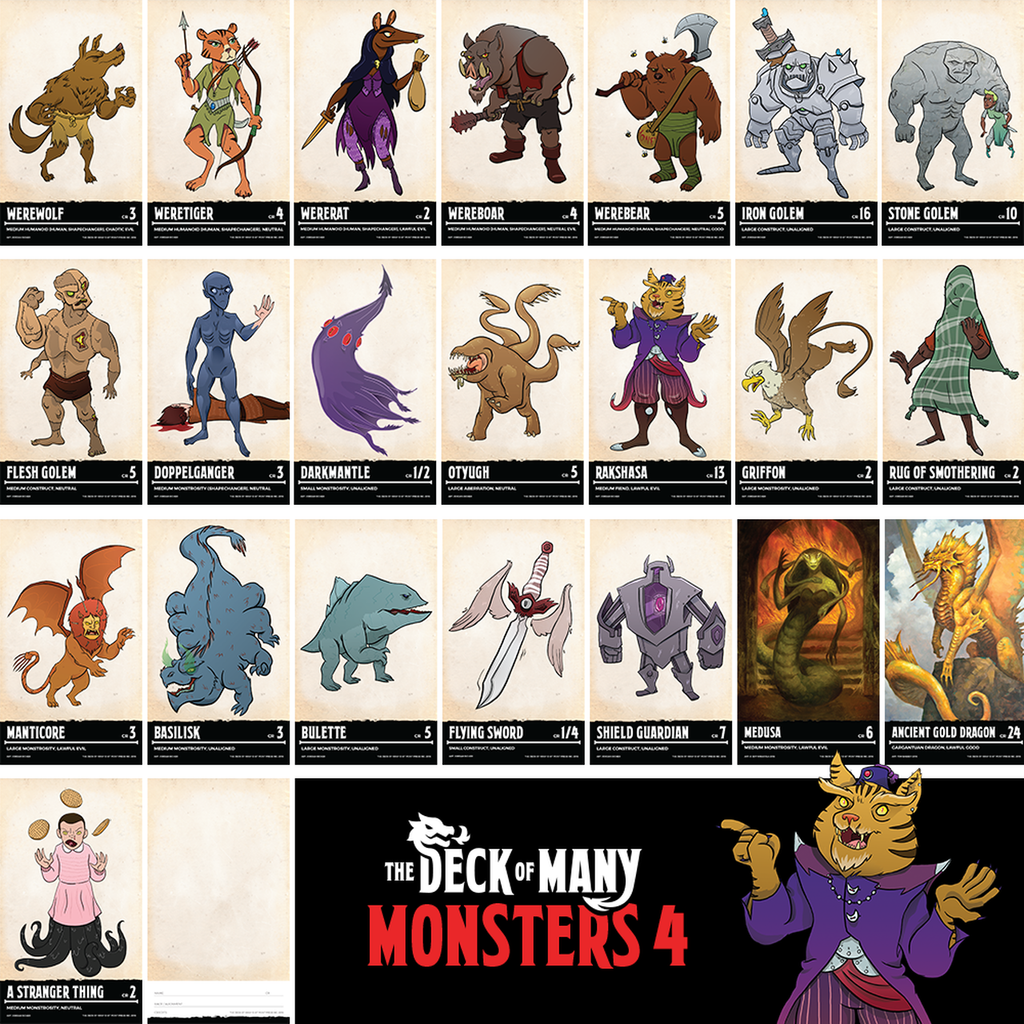 d&d monsters pdf The Deck of Many: Monsters 4 – Open Gaming Store