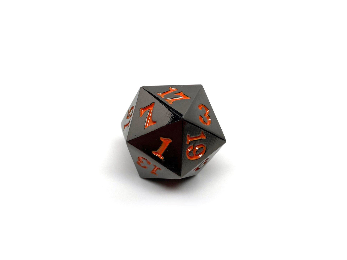 Gun Metal D20 - Signature Font - Orange Font