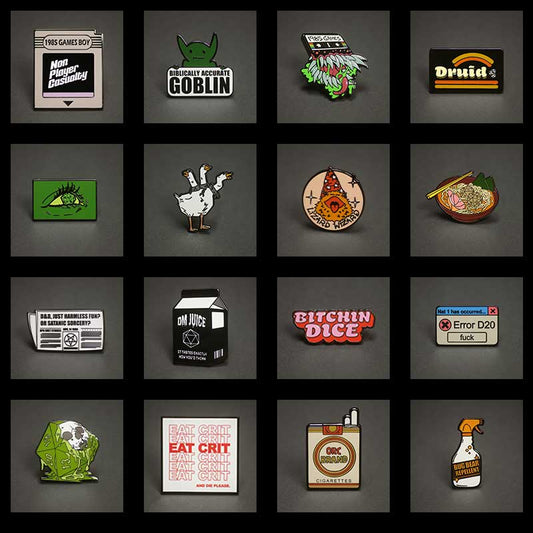 Mystery Enamel Pin Bag | Surprise RPG & Tabletop Pins by 1985 Games