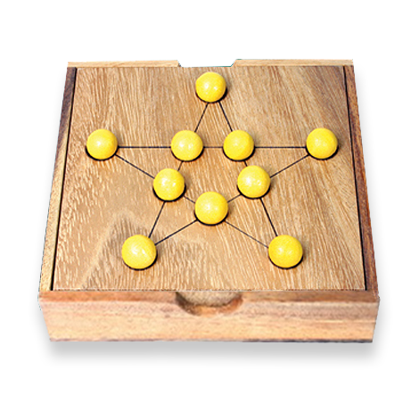 Pythagoras Star Puzzle - IQ Brain Puzzle
