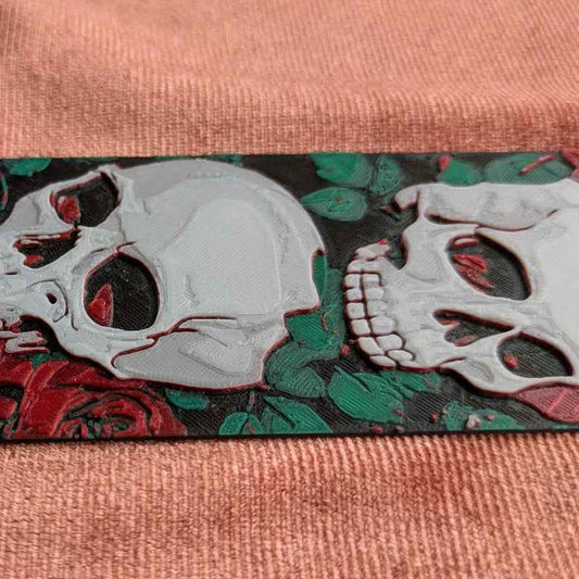 Rose & Skull Bookmark | Gothic Reader Gift