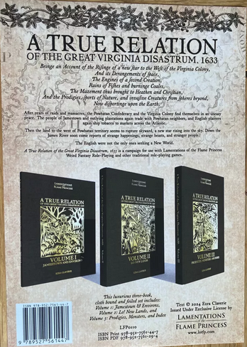 A True Relation of the Great Virginia Diastrum, (3 volume set)