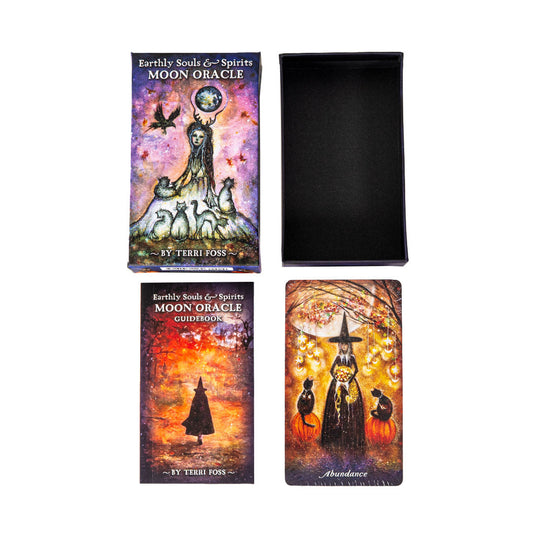 Earthly Souls & Spirits Moon Oracle Deck – Terri Foss, 55 Cards & Illustrated Guidebook
