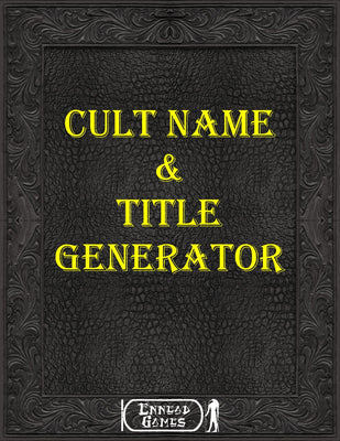 Cult Name & Title Generator