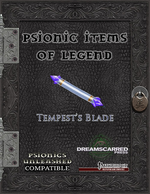 Psionic Items of Legend: Tempest's Blade