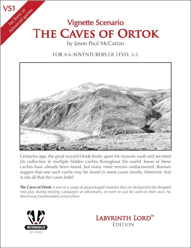 VS1 The Caves of Ortok - Labyrinth Lord Edition