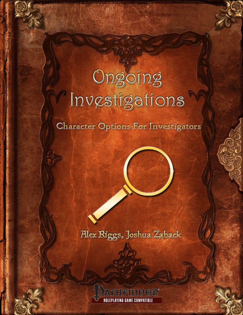 Ongoing Investigations - Character Options For Investigators